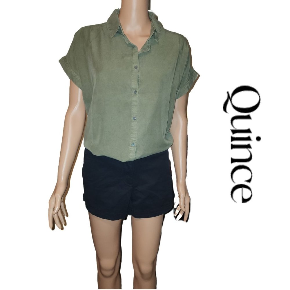 Quince  Black Chino Shorts